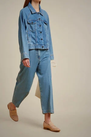 giacca_0-2.webp Outlet Liviana conti Giacca Mid Blu Denim