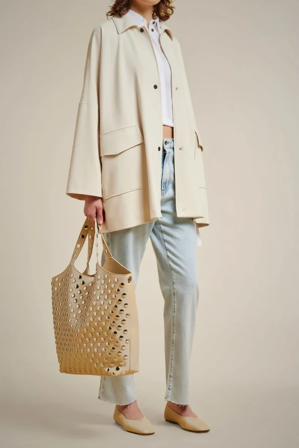 Fashion Liviana conti Giacca Automatici Latte D'Avena