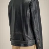 Discount Liviana conti Giacca Chiodo In Pelle Bottalata Nero/Bianco