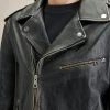 Discount Liviana conti Giacca Chiodo In Pelle Bottalata Nero/Bianco
