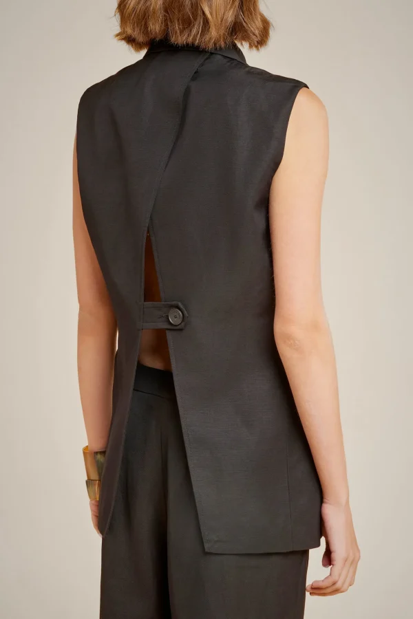 gilet_monopetto_1.webp Clearance Liviana conti Gilet Monopetto Nero