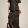 Fashion Liviana conti Gonna 5 Tasche Ossido | Nero