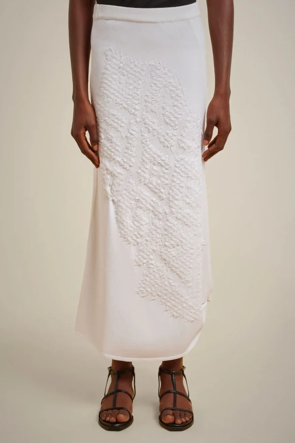 Store Liviana conti Gonna Tramata Bianco