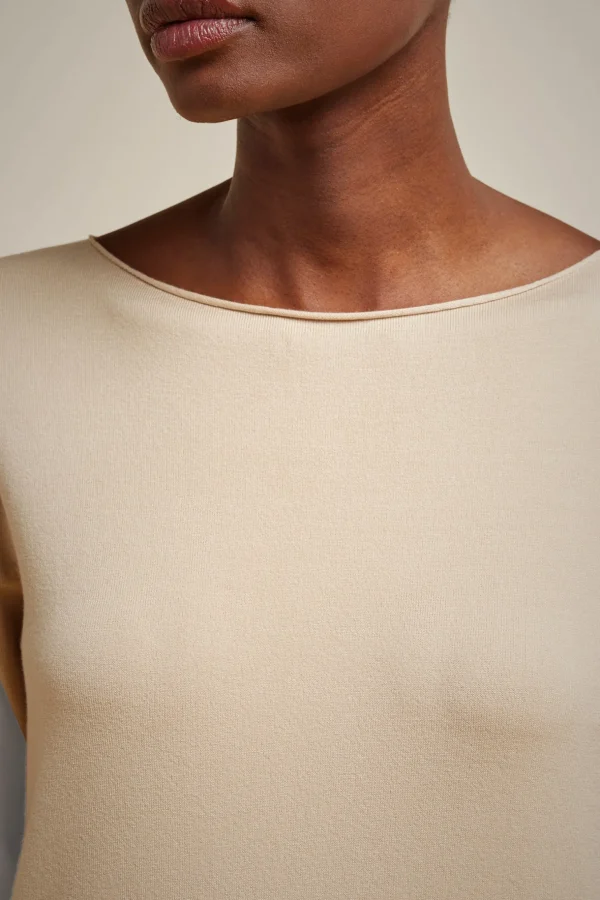 Outlet Liviana conti Maglia A Barchetta Notte | Latte D'Avena | Nero