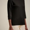 Outlet Liviana conti Maglia A Barchetta Notte | Latte D'Avena | Nero