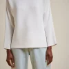 maglia_a_coste_1.webp Best Sale Liviana conti Maglia A Coste Bianco | Corno | Bacca Di Goji | Marea
