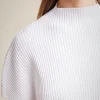 Cheap Liviana conti Maglia A Coste Bianco
