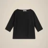 maglia_assimmetrica_4.webp Fashion Liviana conti Maglia Assimmetrica Ebano/Bianco | Nero