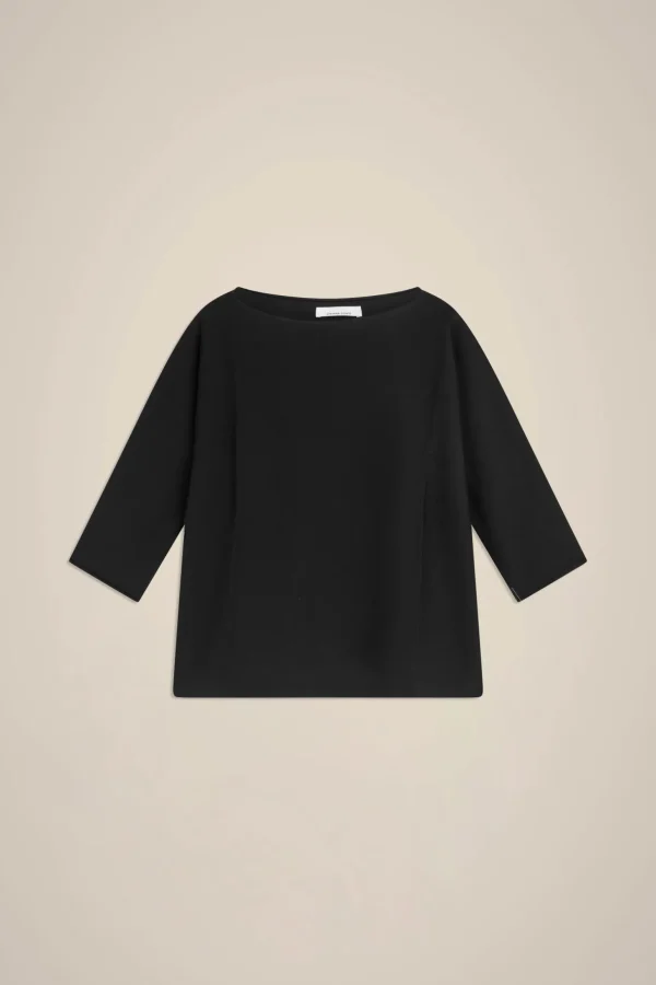 maglia_assimmetrica_4.webp Fashion Liviana conti Maglia Assimmetrica Ebano/Bianco | Nero