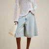 Fashion Liviana conti Maglia Effetto Pizzo Bianco
