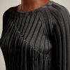 Flash Sale Liviana conti Maglia Frange Mango | Nero