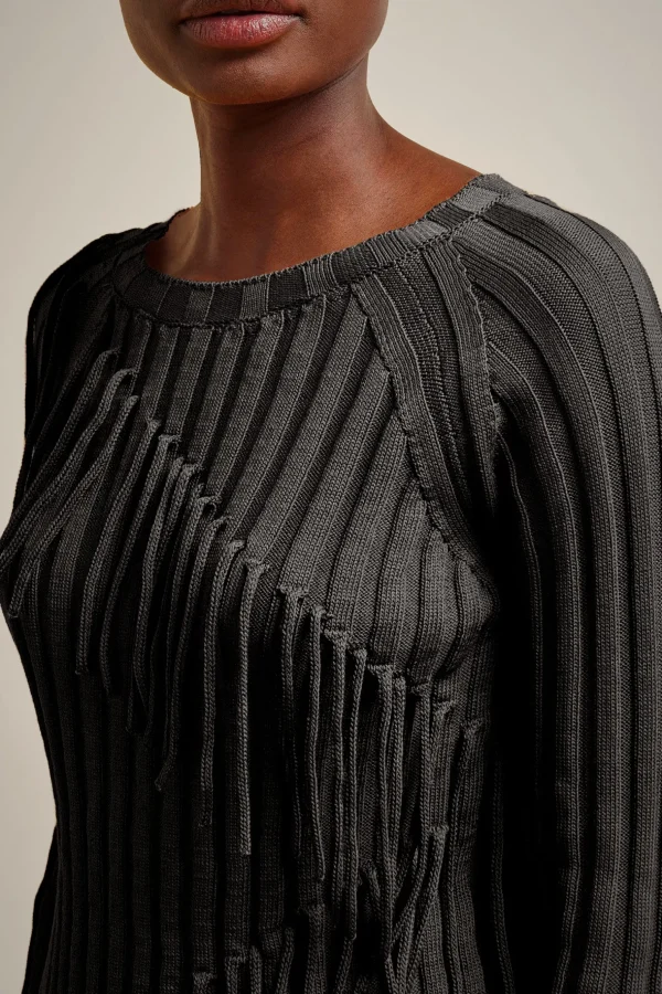 Flash Sale Liviana conti Maglia Frange Mango | Nero