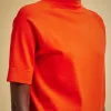 maglia_mcorta_3.webp Best Sale Liviana conti Maglia M/Corta Bianco | Mandarino | Bacca Di Goji | Notte