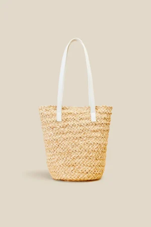 mini_tote_rafia_0.webp Sale Liviana conti Mini Tote Rafia Naturale/Bianco | Naturale/Nero
