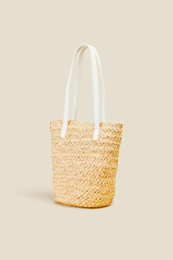 mini_tote_rafia_1.webp Sale Liviana conti Mini Tote Rafia Naturale/Bianco | Naturale/Nero