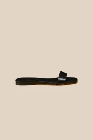 Online Liviana conti Mule Flat Con Fascia Nero