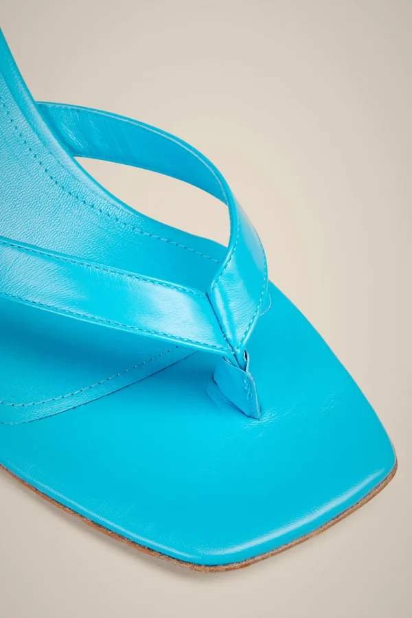 Clearance Liviana conti Mule Infradito Acqua | Cuoio | Nero