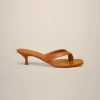 Clearance Liviana conti Mule Infradito Acqua | Cuoio | Nero