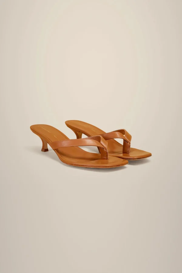 Clearance Liviana conti Mule Infradito Acqua | Cuoio | Nero