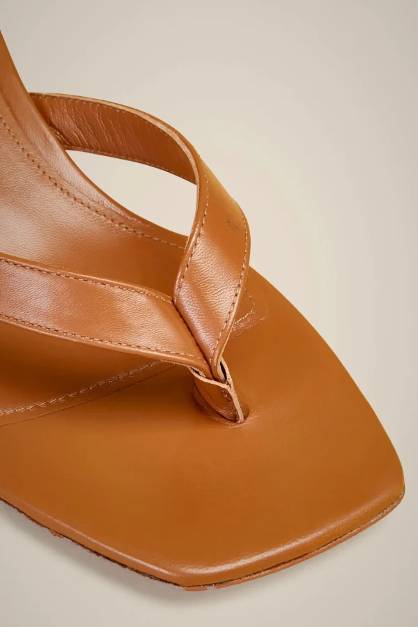 Clearance Liviana conti Mule Infradito Acqua | Cuoio | Nero