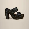 Online Liviana conti Mule Platform Fascia Nero