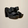Online Liviana conti Mule Platform Fascia Nero