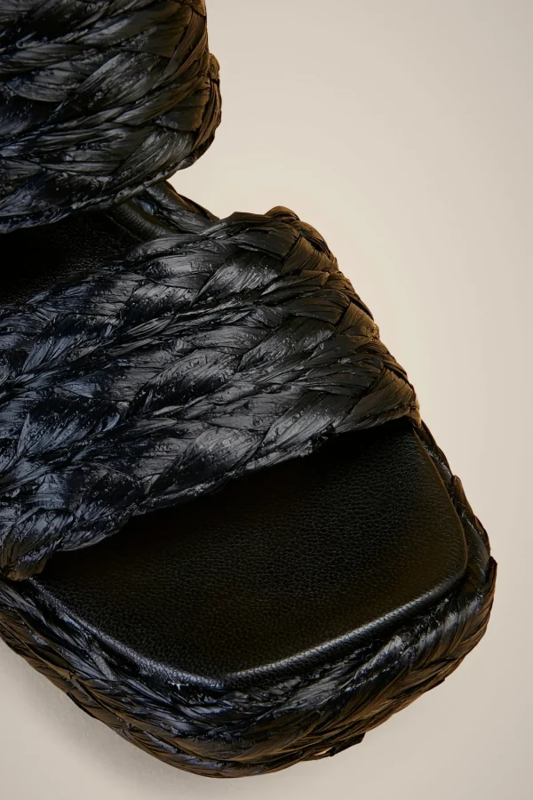 Online Liviana conti Mule Platform Fascia Nero