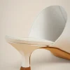 Outlet Liviana conti Mules Punta Aperta Bianco | Nero | Argento