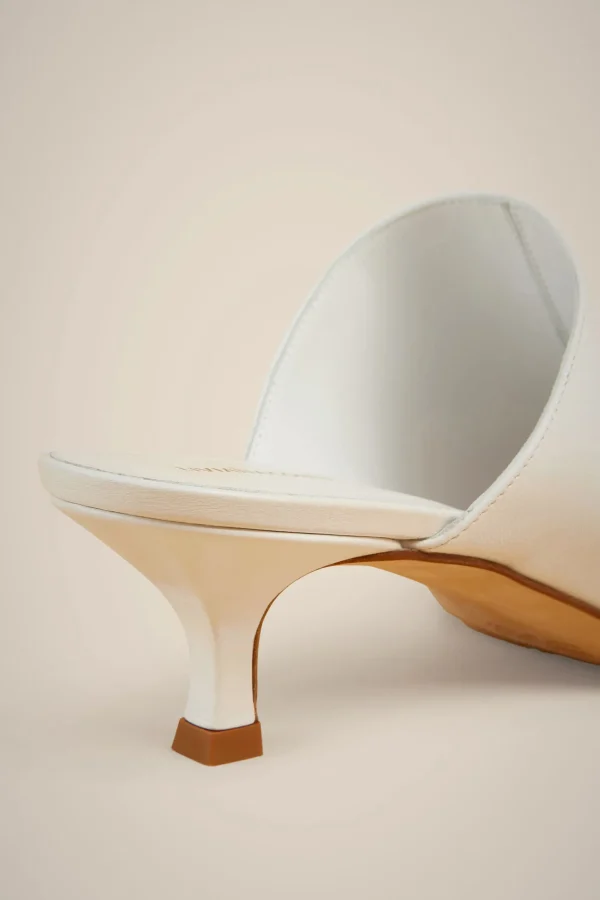 Outlet Liviana conti Mules Punta Aperta Bianco | Nero | Argento