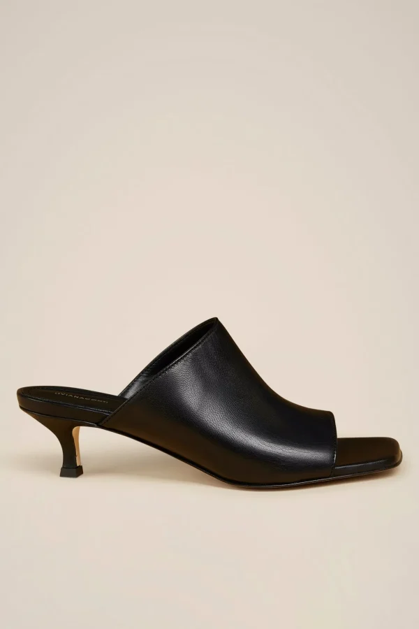Outlet Liviana conti Mules Punta Aperta Bianco | Nero | Argento