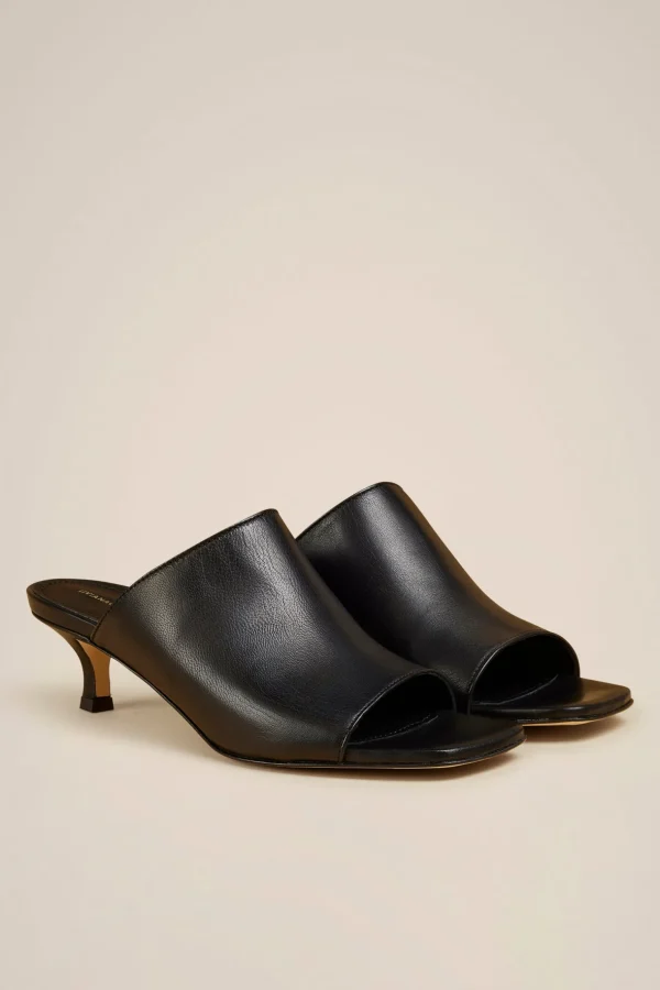 Outlet Liviana conti Mules Punta Aperta Bianco | Nero | Argento
