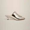 Outlet Liviana conti Mules Punta Aperta Bianco | Nero | Argento