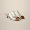 Outlet Liviana conti Mules Punta Aperta Bianco | Nero | Argento