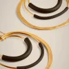 Cheap Liviana conti Orecchini Cerchio Nero/Oro