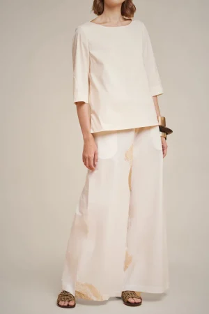 pantalone_0-28.webp Shop Liviana conti Pantalone Pois Bianco/Calce