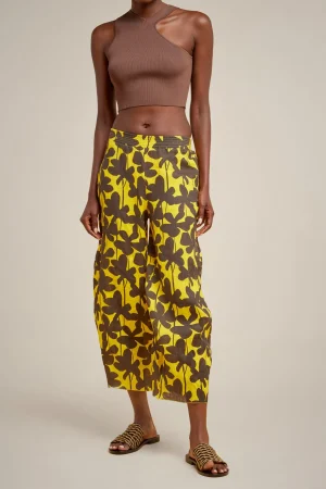 pantalone_0-30.webp Store Liviana conti Pantalone Fiore Timbro Lemon | Graffito Nero/Bianco