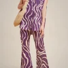 pantalone_1-22.webp Clearance Liviana conti Pantalone Fiore Stencil Bosco | Venatura Bacca