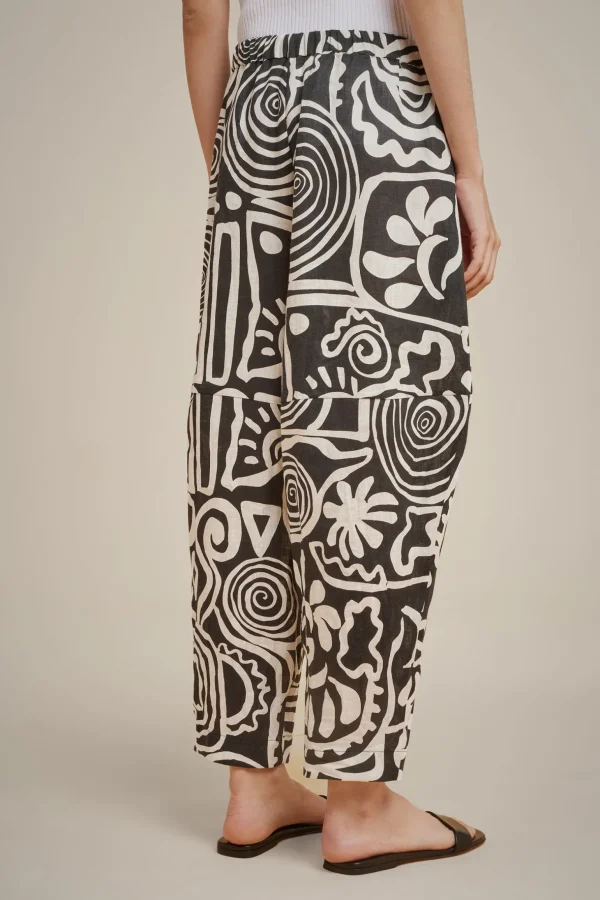 pantalone_1-25.webp Fashion Liviana conti Pantalone Graffito Nero/Bianco