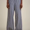 Shop Liviana conti Pantalone Riga Blu/Azzurra