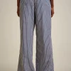Shop Liviana conti Pantalone Riga Blu/Azzurra