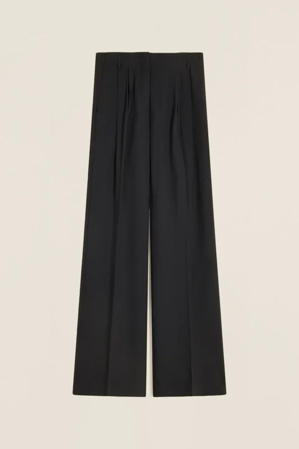 pantalone_7-2.webp Discount Liviana conti Pantalone Mango | Notte | Latte D'Avena | Nero
