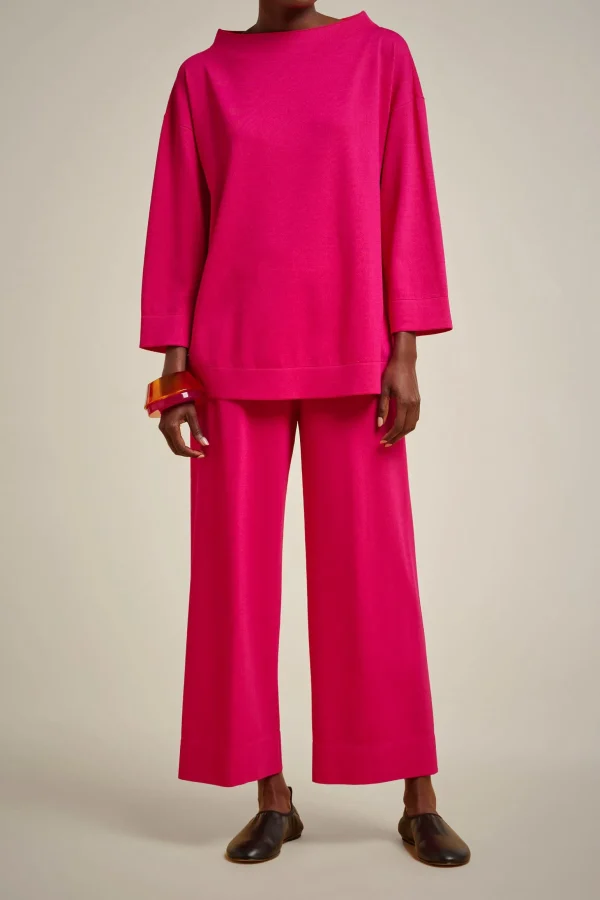 pantalone_bordi_double_4.webp Cheap Liviana conti Pantalone Bordi Double Bianco/Corno | Bacca Di Goji/Fuxia | Notte/Uva | Nero