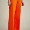 Fashion Liviana conti Pantalone Con Cintur Mandarino | Nero