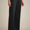 Fashion Liviana conti Pantalone Con Cintur Mandarino | Nero