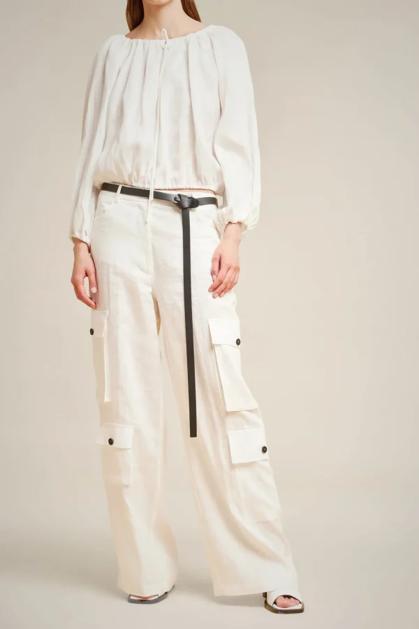Flash Sale Liviana conti Pantalone Con Tasche Bianco | Nero