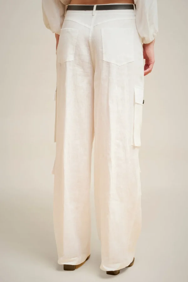 Flash Sale Liviana conti Pantalone Con Tasche Bianco | Nero