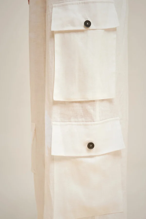 Flash Sale Liviana conti Pantalone Con Tasche Bianco | Nero