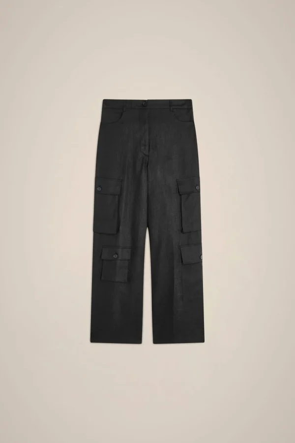 Flash Sale Liviana conti Pantalone Con Tasche Bianco | Nero