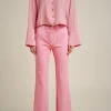 Shop Liviana conti Pantalone Svasato Rosa Ruby | Notte | Latte D'Avena | Nero