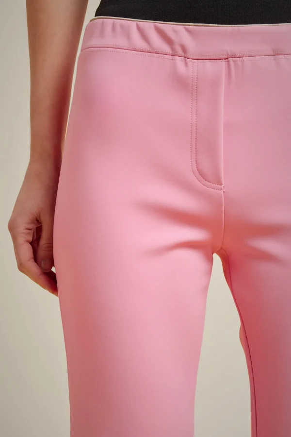 Shop Liviana conti Pantalone Svasato Rosa Ruby | Notte | Latte D'Avena | Nero